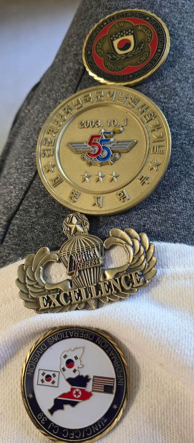 Collection of Korean War Challenge Coins image indicator(2)