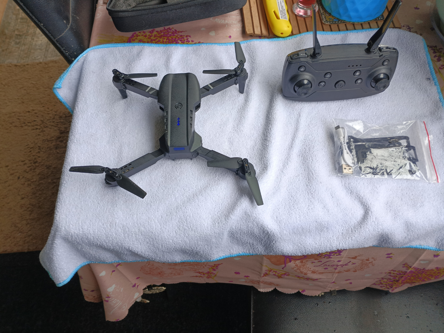 Foldable Drone with Remote Control and Accessories - photo 3