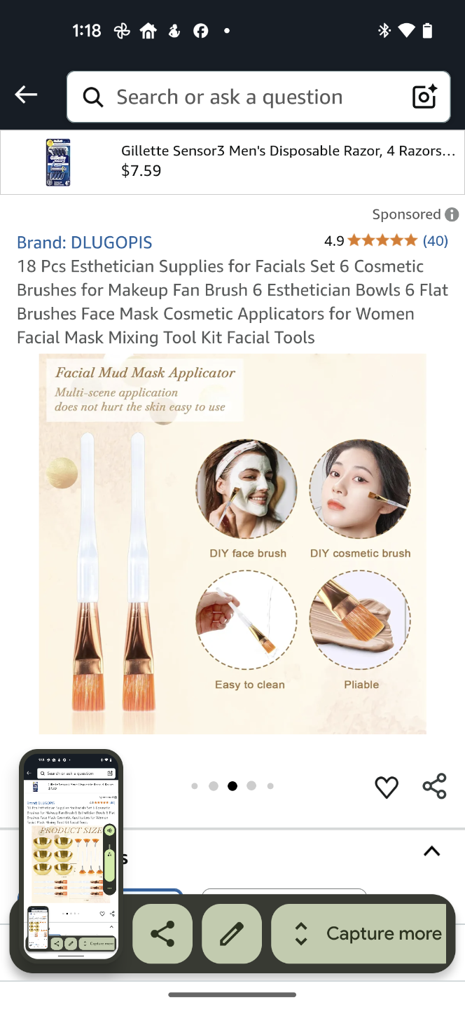 18-Piece Esthetician Facial Kit: Brushes, Applicators - photo 2