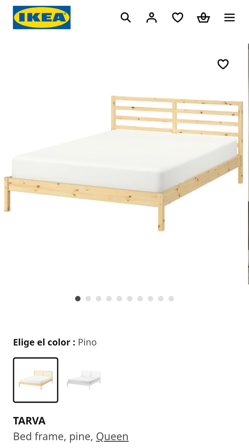 IKEA TARVA Queen Bed Frame - Pine
