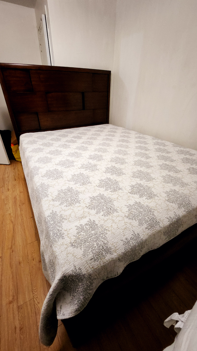 Free Queen bed with storage and mattress