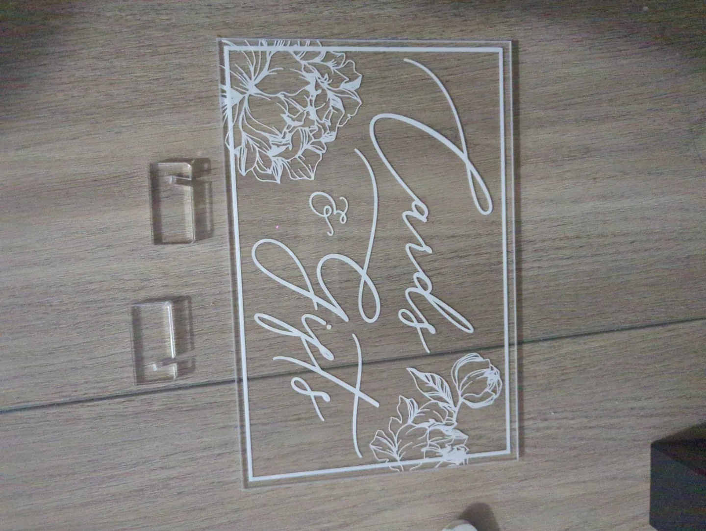Clear Acrylic Wedding Cards & Gifts Sign image indicator(2)