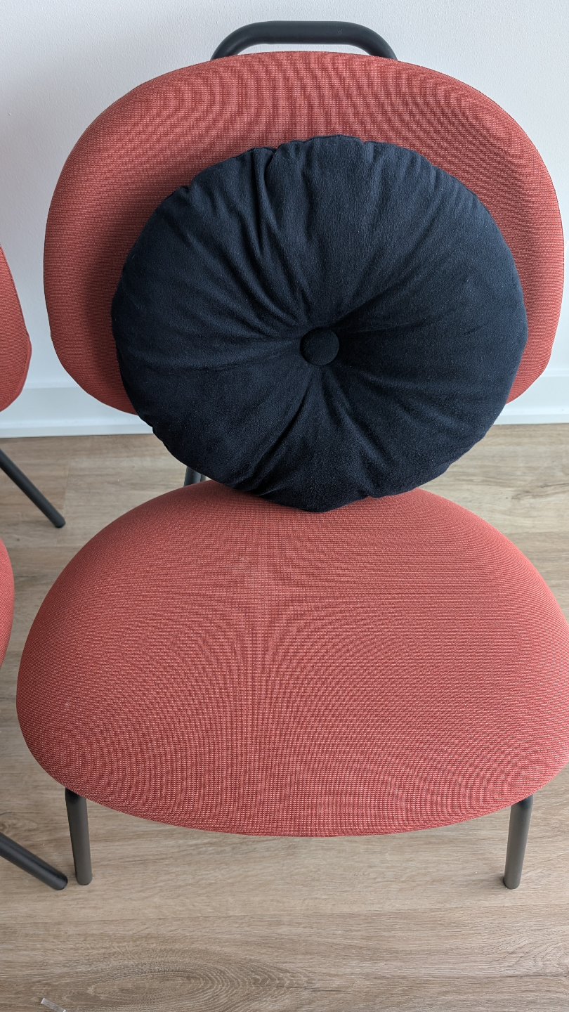 Pair of Modern Ikea Accent Chairs with Pillows - photo 3
