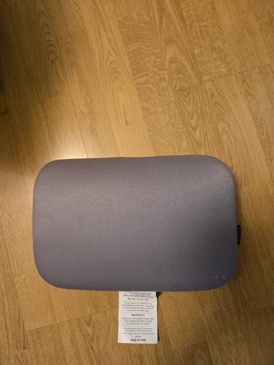Grey lumbar support cushion thumbnail
