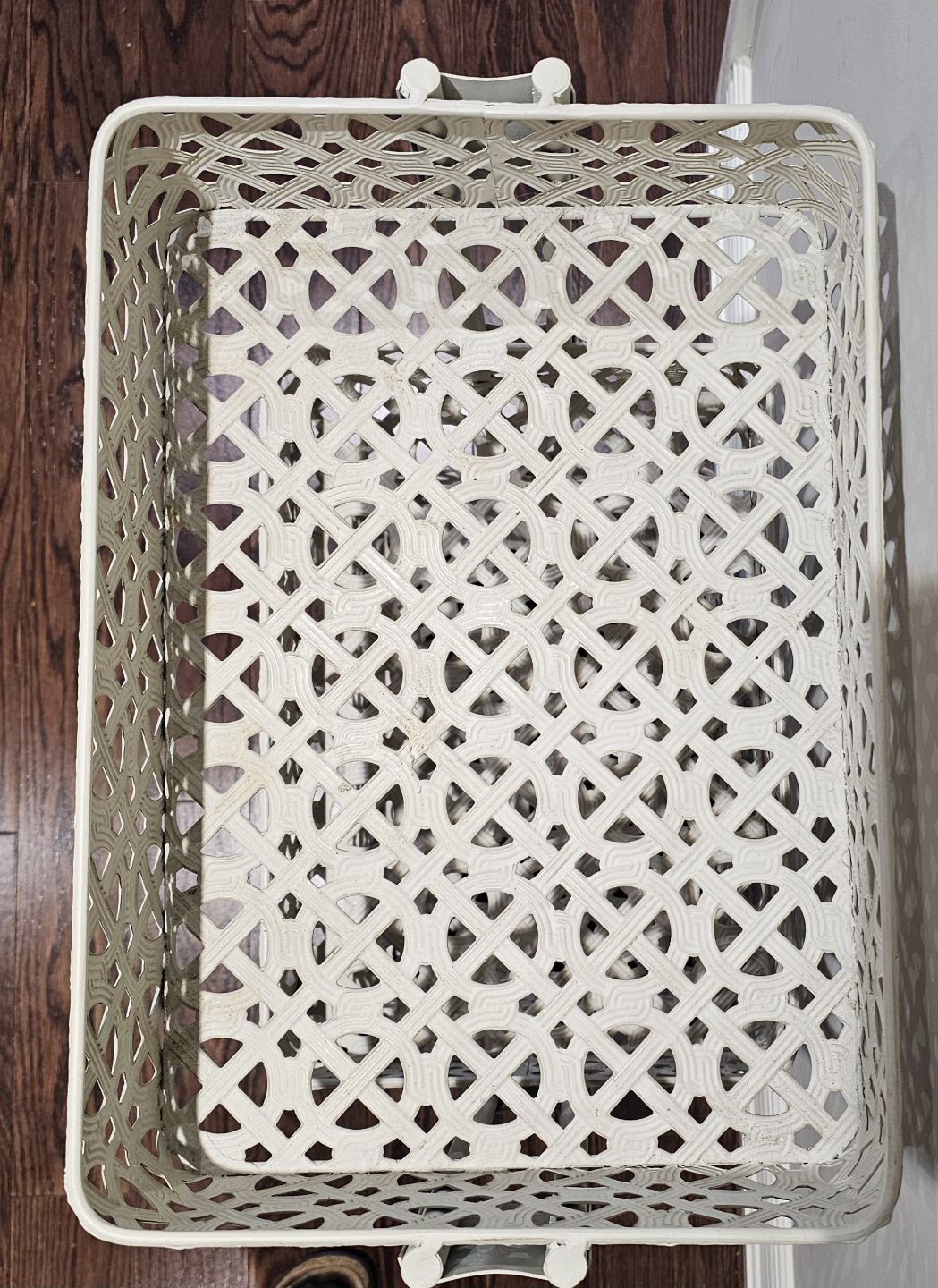 Three-Tier Rolling Cart with Decorative Baskets - photo 4