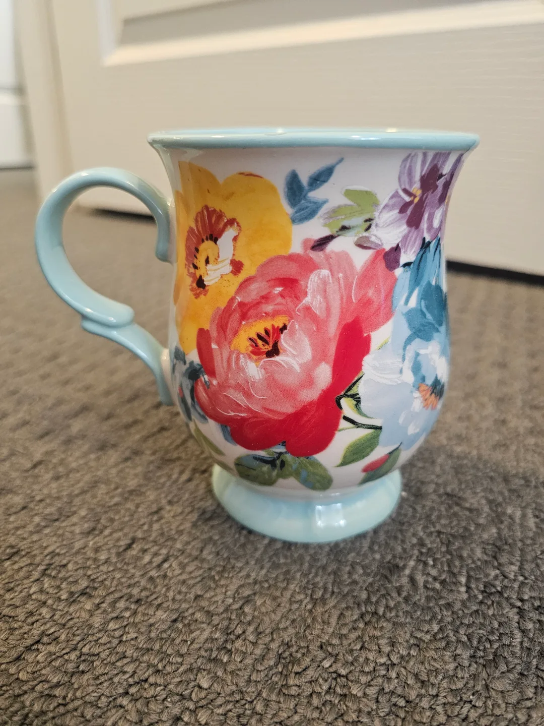 Floral and Feminine Hand Painted Mug Tea Cup thumbnail