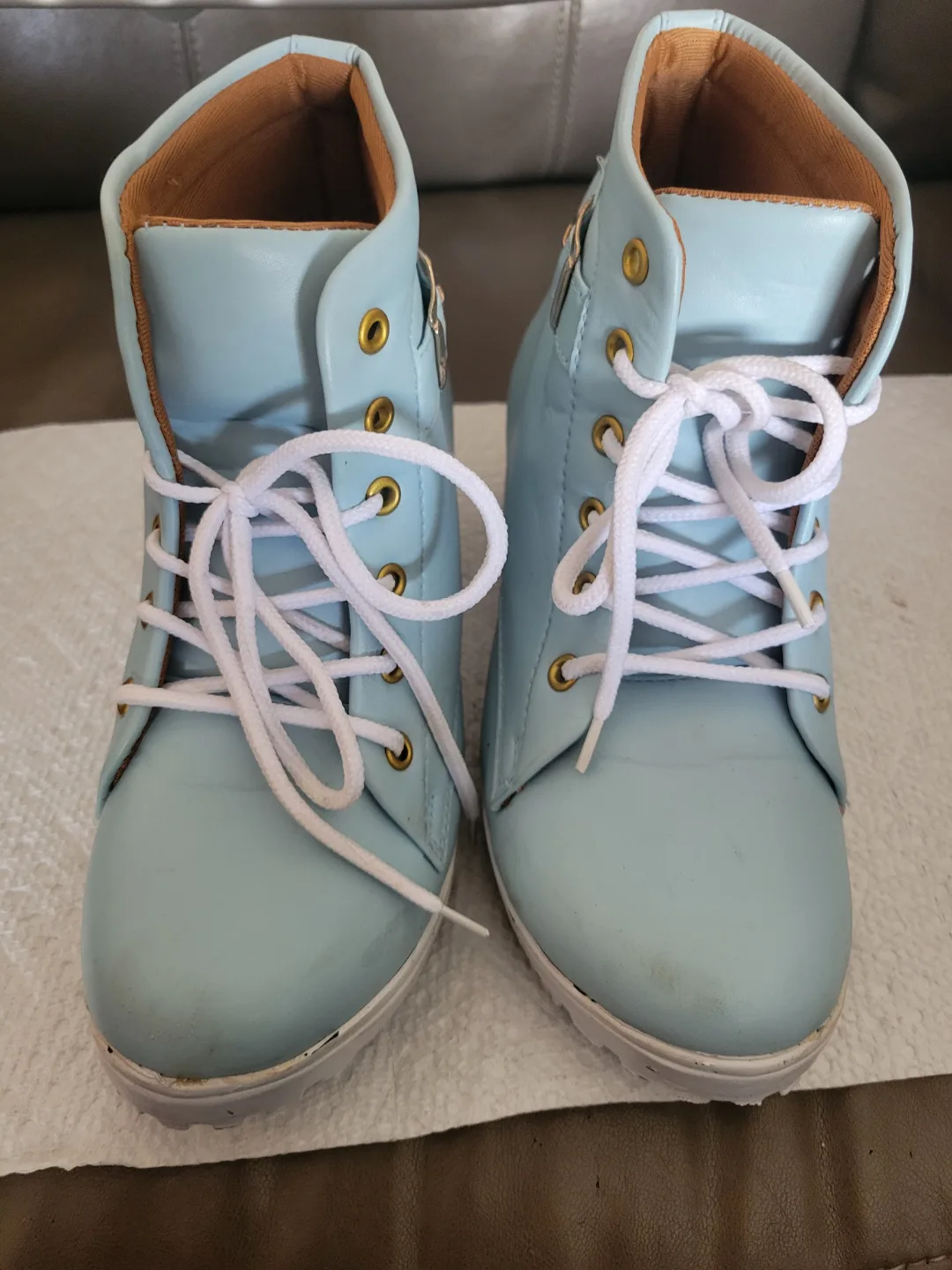 Women's Light Blue Ankle Boots thumbnail