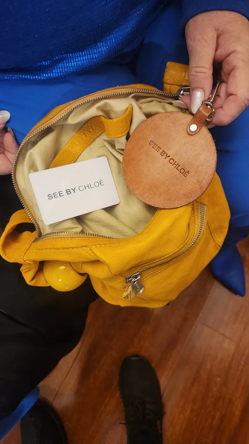 See by Chloé Yellow Leather Shoulder Bag image indicator(5)