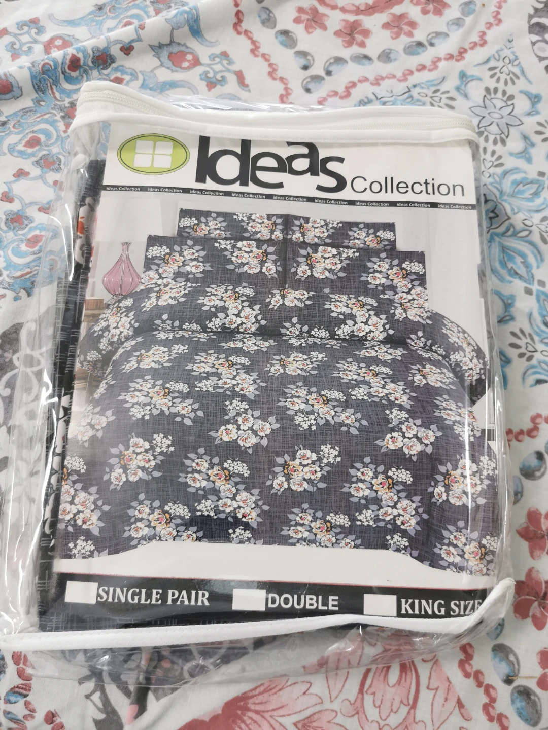Ideas Collection King Size Bed Sheet Set - Floral Pattern - photo 3