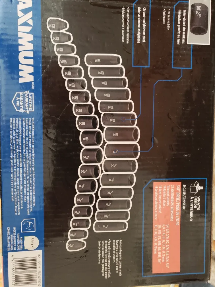 Impact socket set 32 peice image indicator(3)