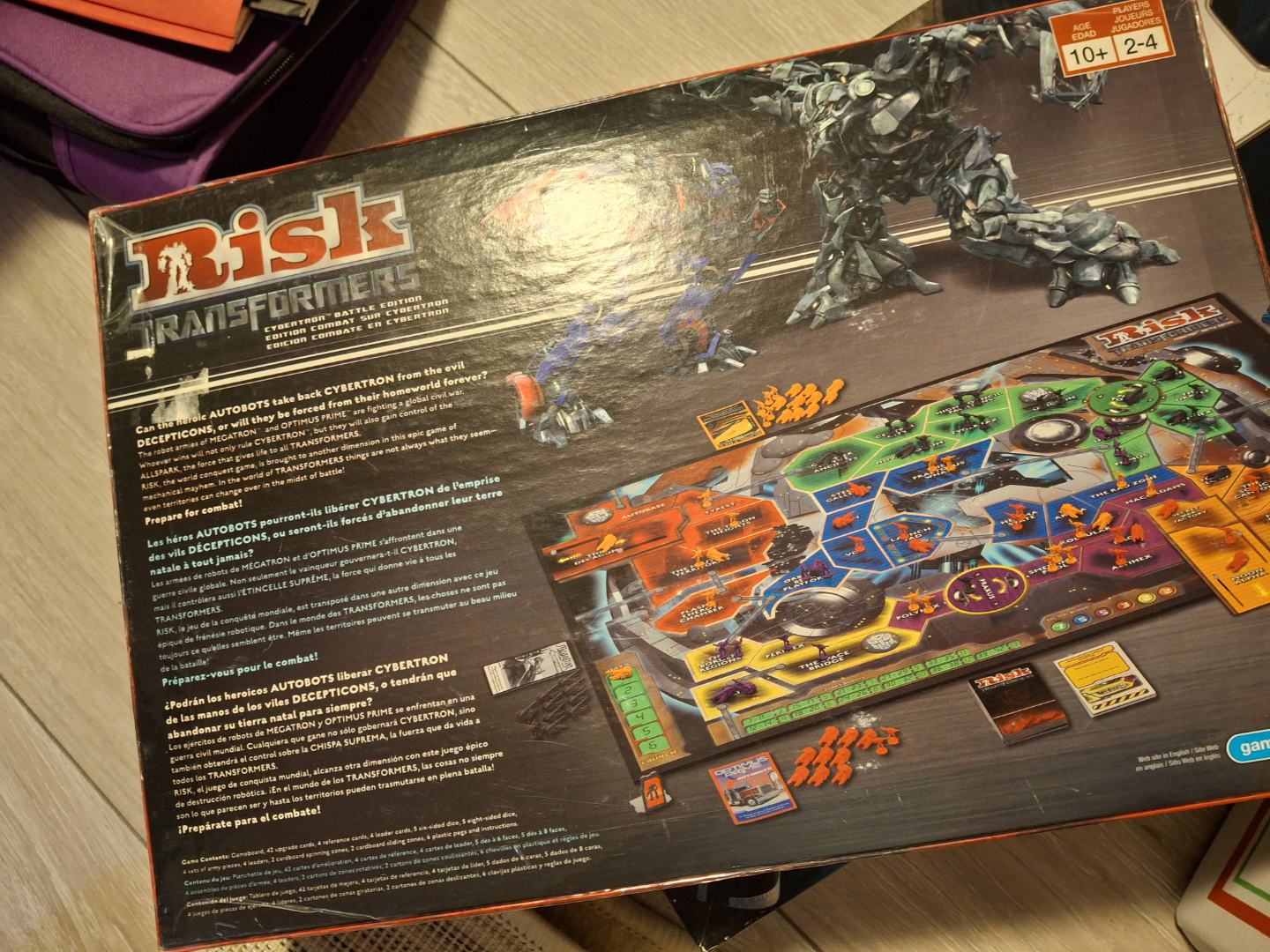 Risk game box.