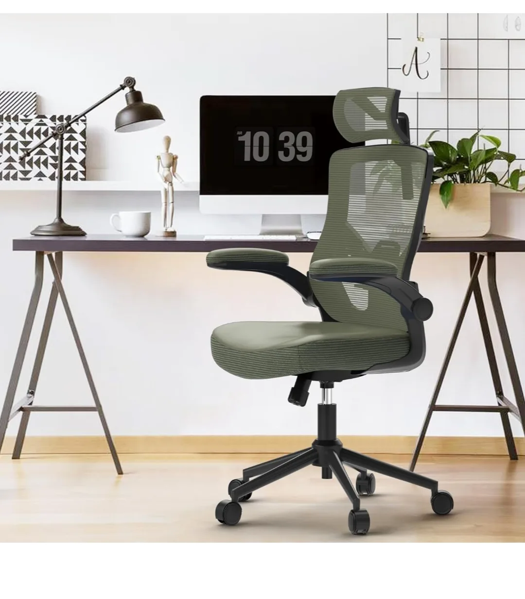 Ergonomic Mesh Office Chair with Adjustable Headrest image indicator(5)
