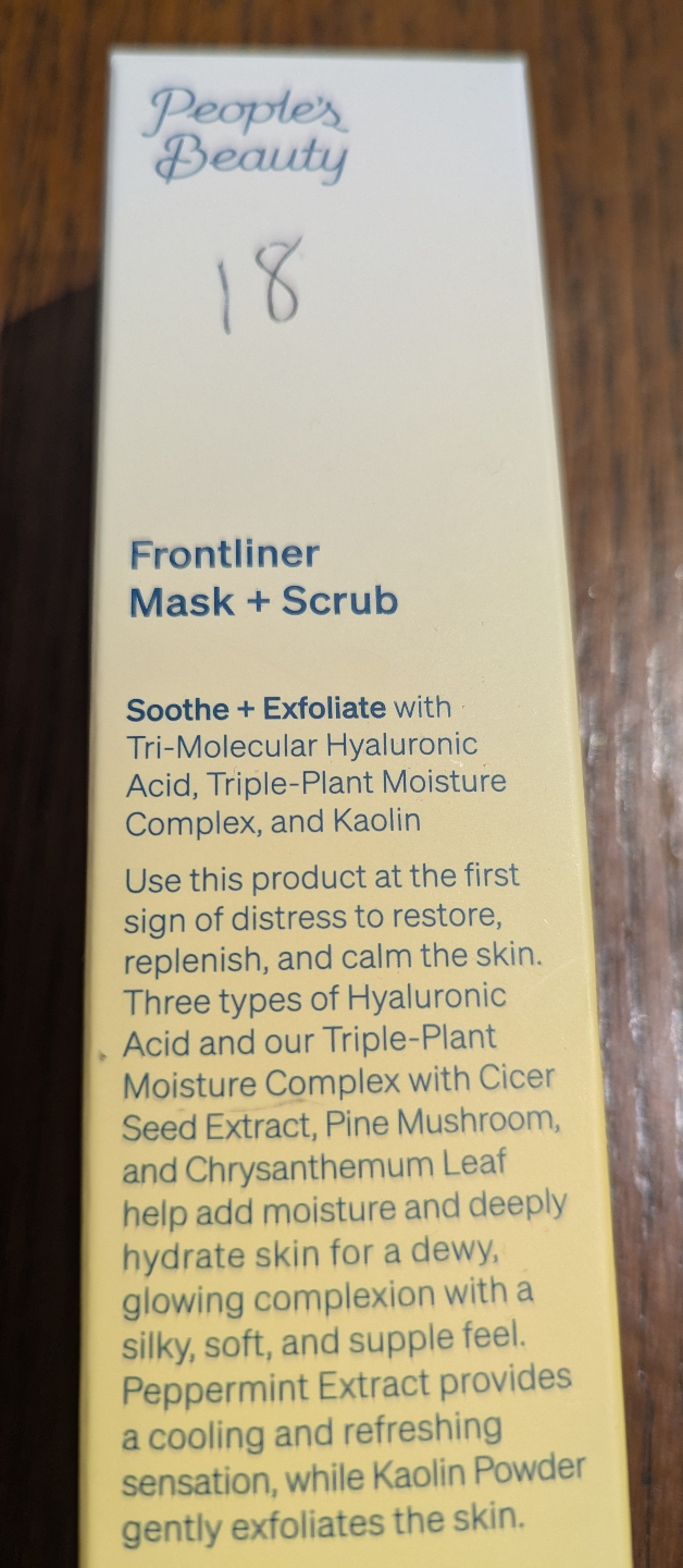 PEOPLE'S BEAUTY Frontliner Mask + Scrub 1.7 fl oz  🏒 - photo 2