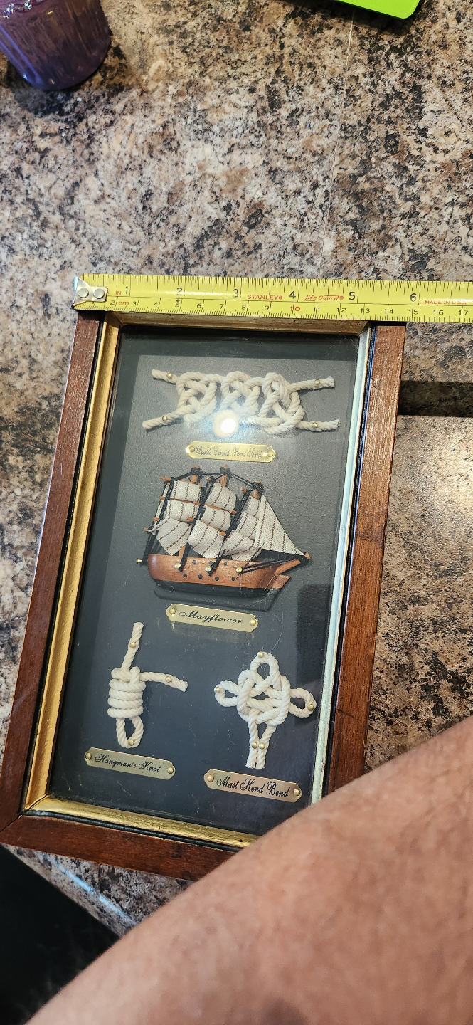 Nautical Knots and Ship Collectible key holder