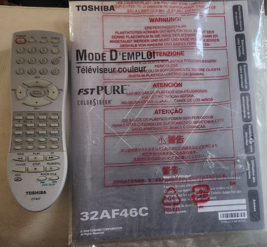 Toshiba 32AF46C 32-inch CRT Television🧡 - photo 3