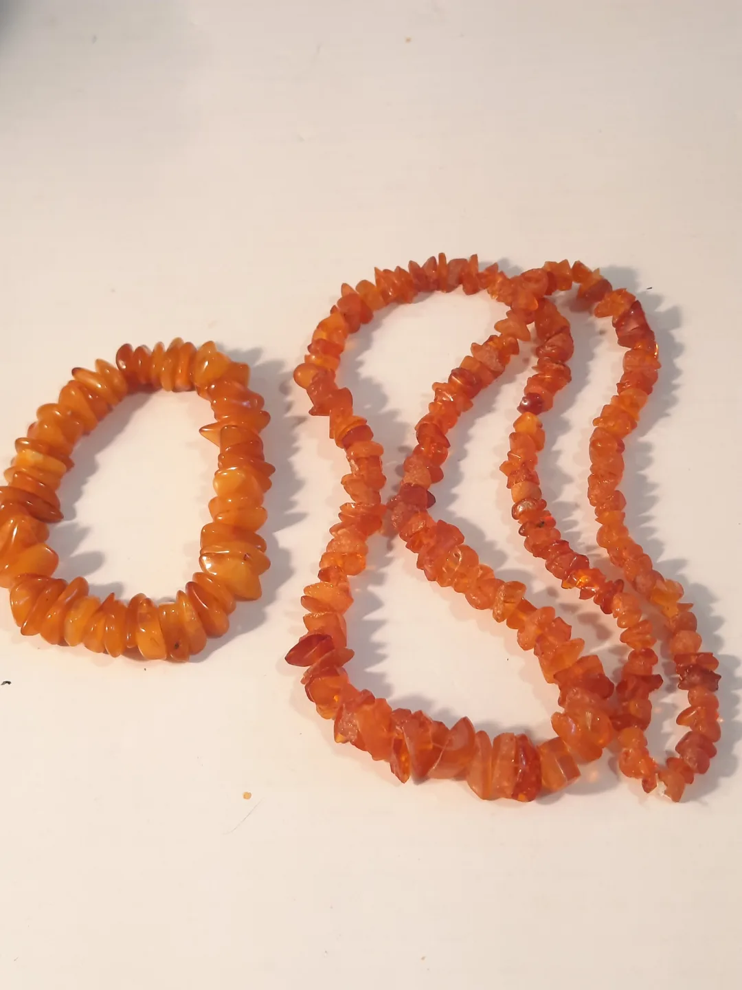 Amber Necklace and Bracelet Set thumbnail