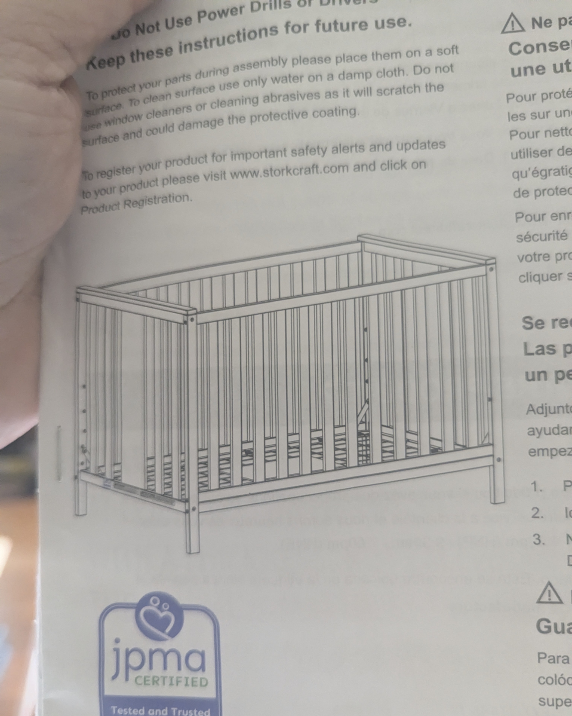 Storkcraft Baby Crib 4n1 - All White - photo 2