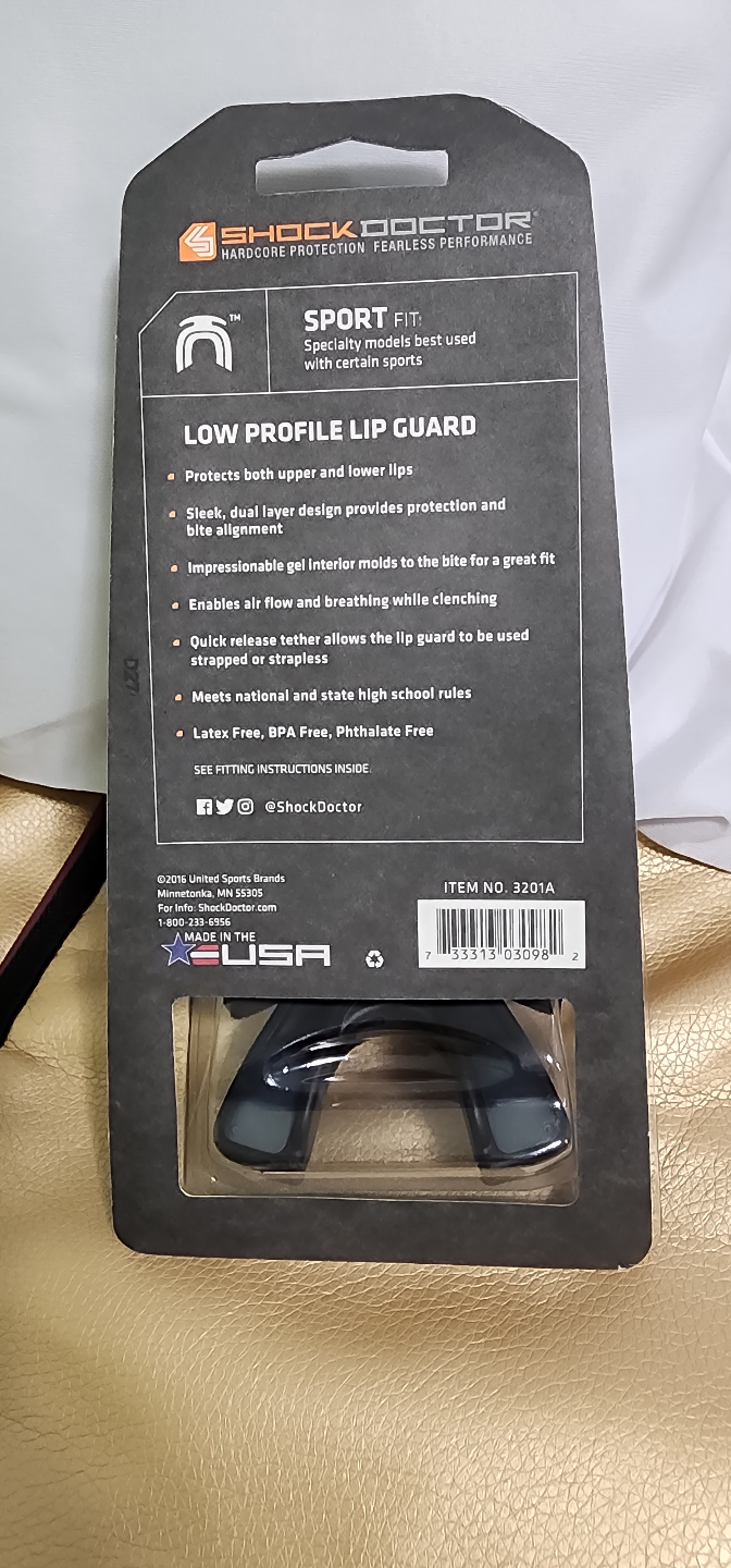 Shock Doctor Low Profile Lip/ mouth Guard (Adult, Black) - photo 5