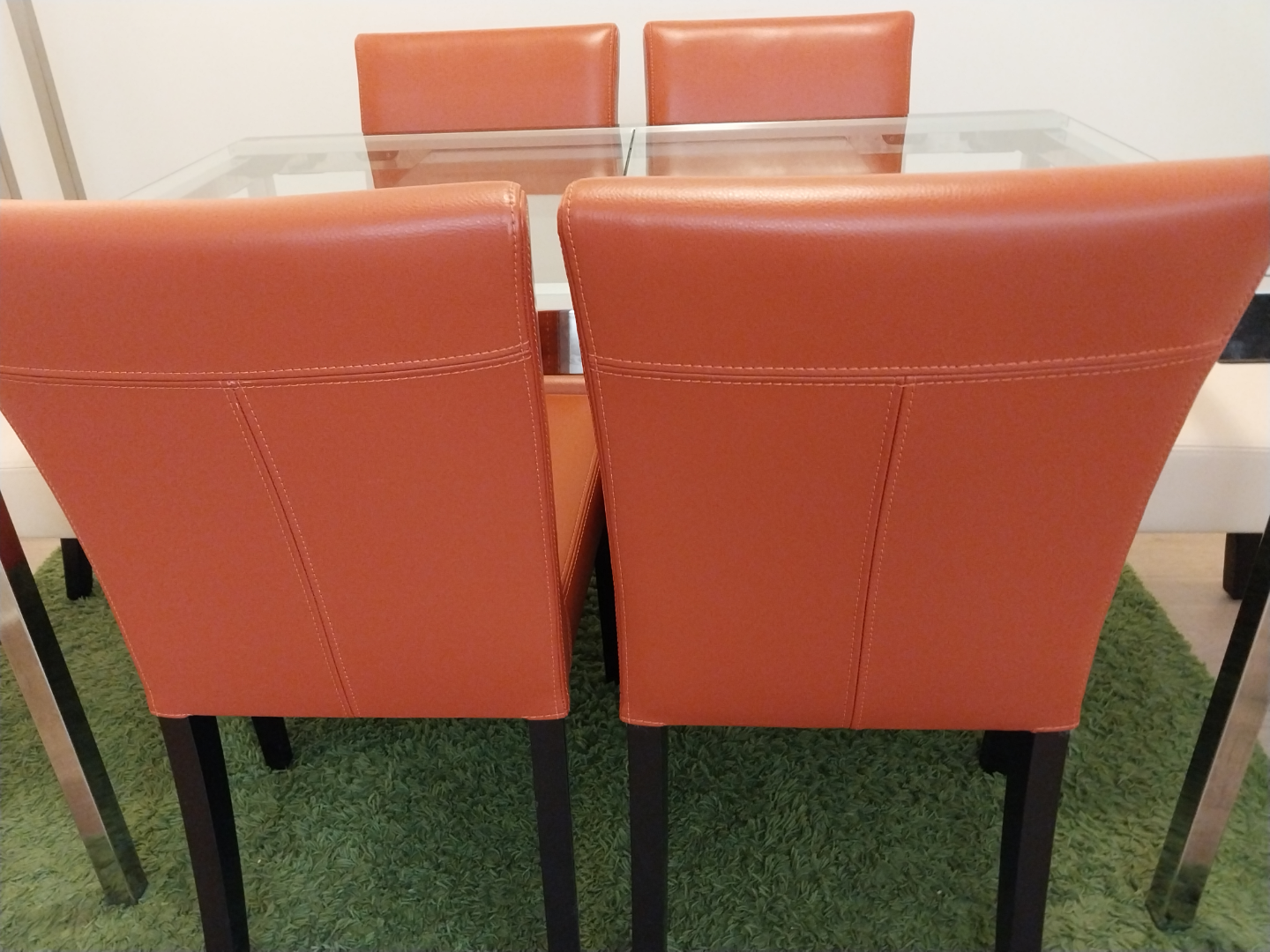 Crate and Barrel leather chairs - photo 3