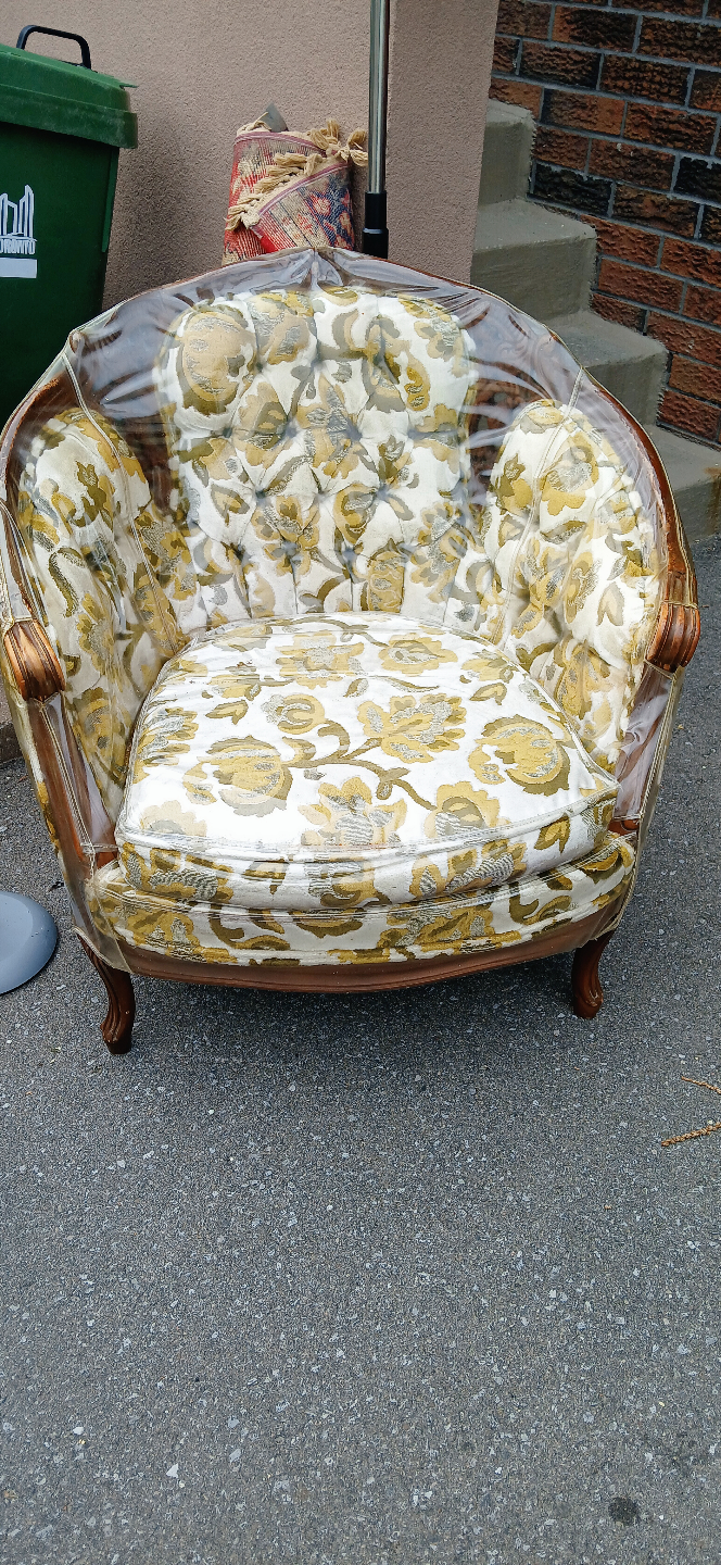 Vintage floral armchair
