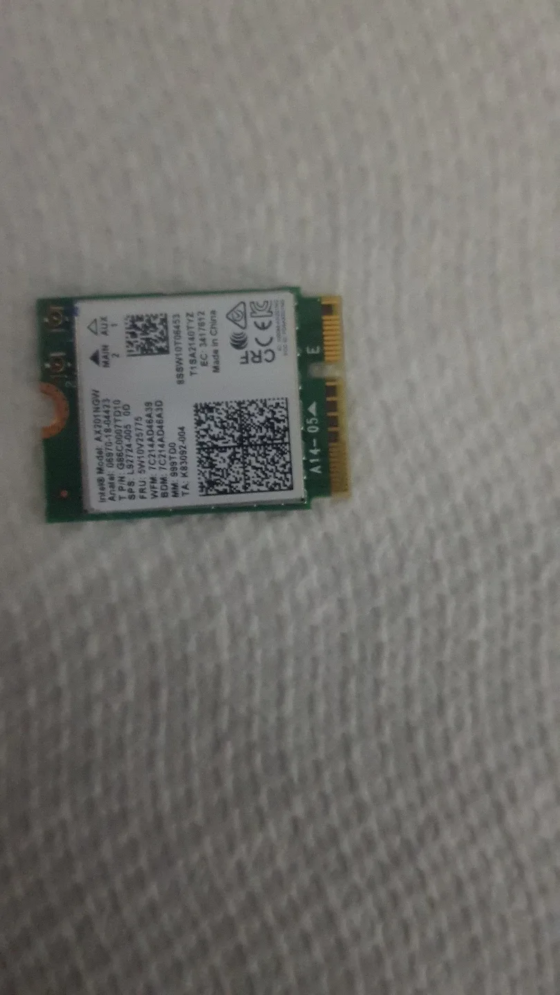 Intel AX201NGW Wi-Fi 6 & Bluetooth 5.1 M.2 Wireless Card image indicator(4)