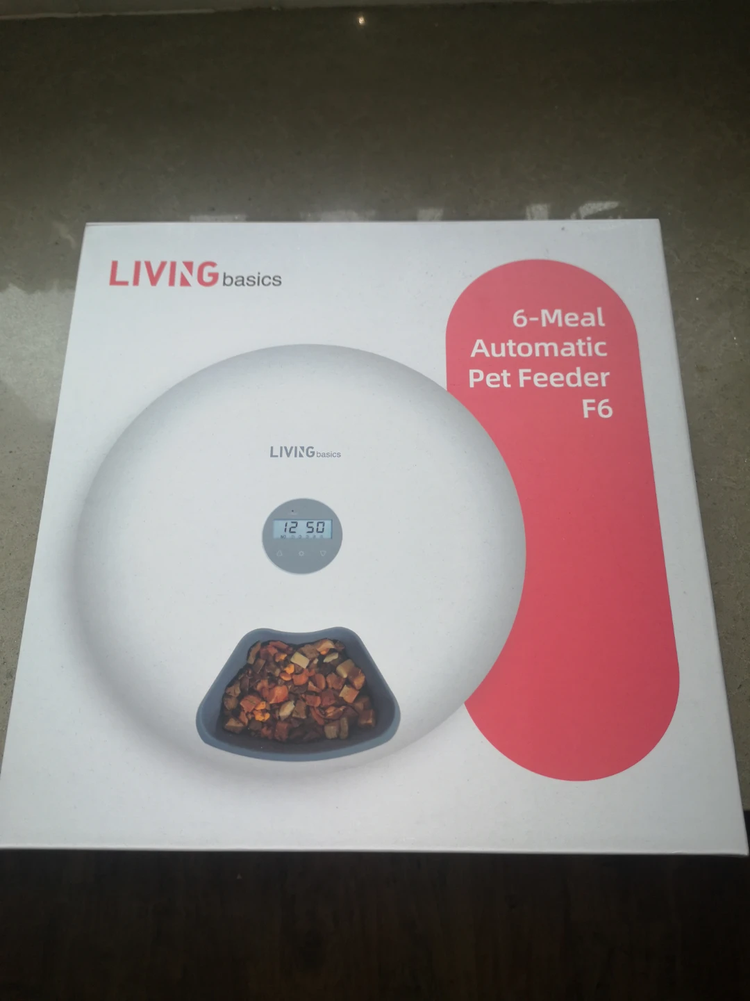 LIVINGbasics 6-Meal Automatic Pet Feeder F6 - Brand New