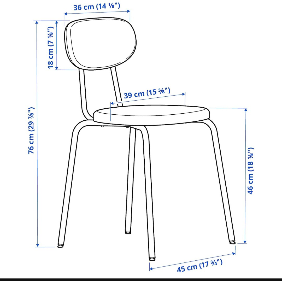 IKEA NORRARYD Dining Chair - Olive Green - photo 3
