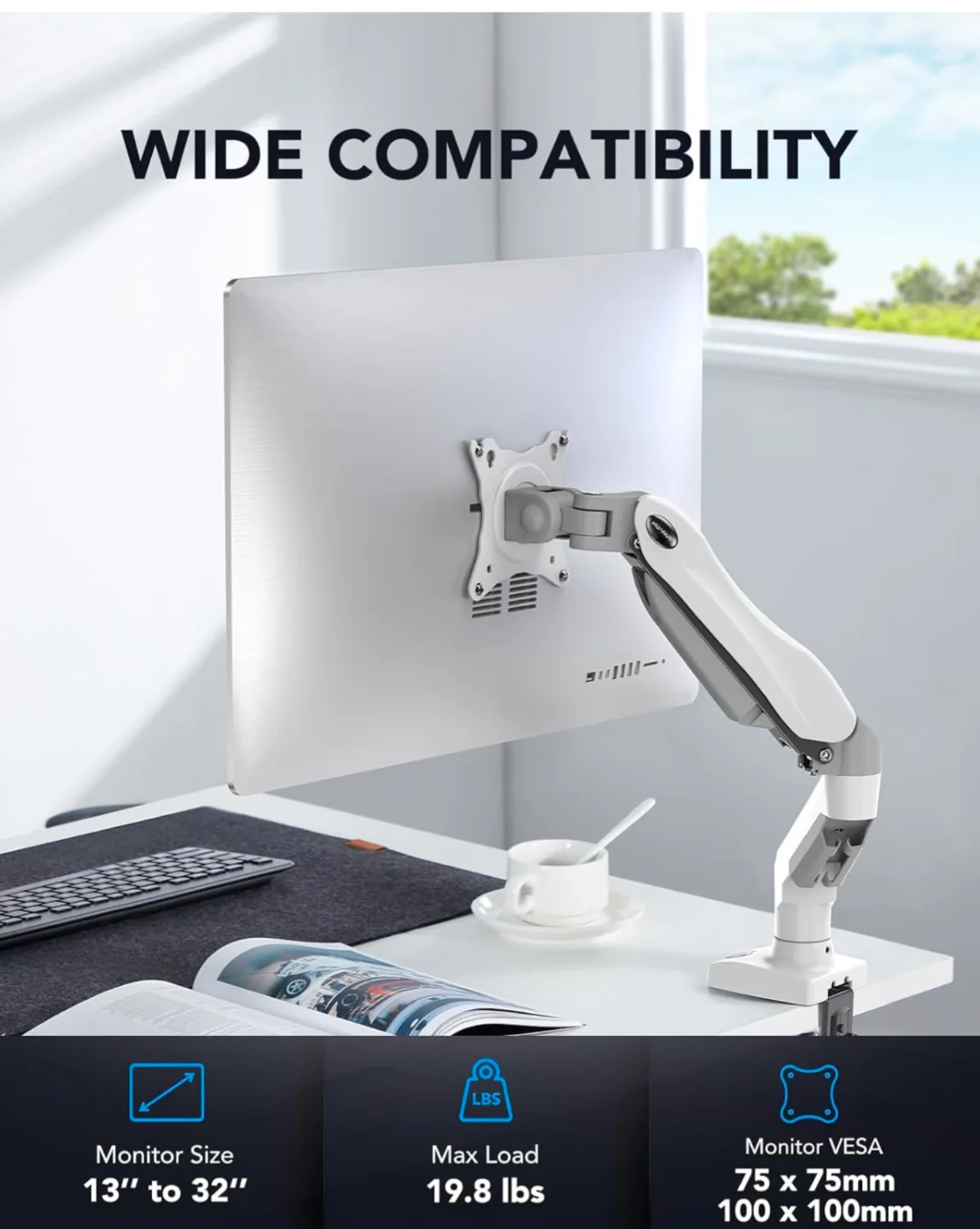 Single Monitor Desk Mount Arm thumbnail
