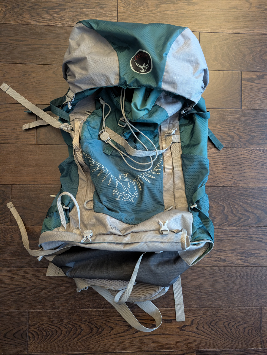 Osprey Viva 65L women's hiking bag, with travel cover