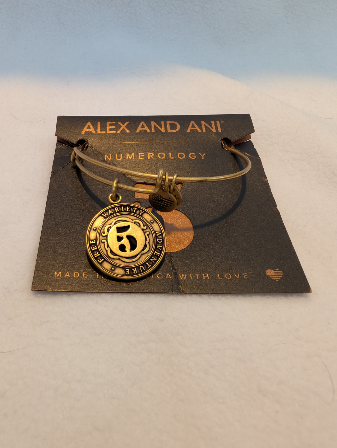 Alex and Ani Numerology Charm Bangle Bracelet - Number 5