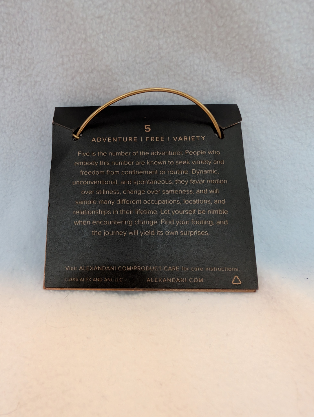 Alex and Ani Numerology Charm Bangle Bracelet - Number 5 - photo 3