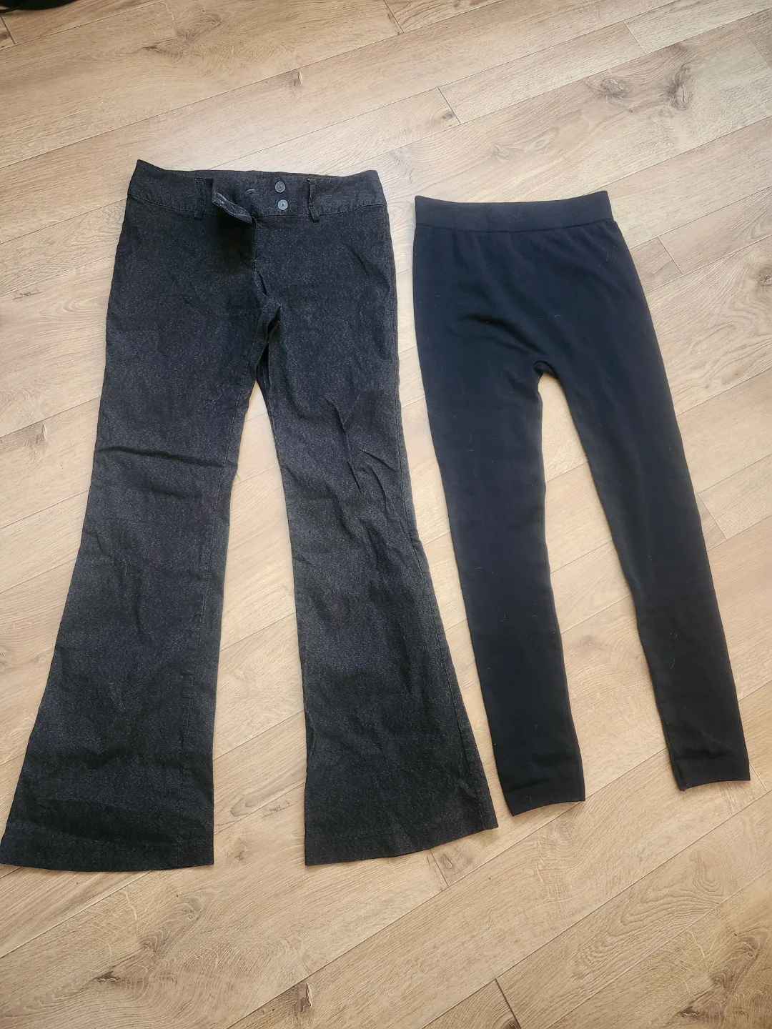Women's Dark Grey Pants and Black Leggings Bundle thumbnail