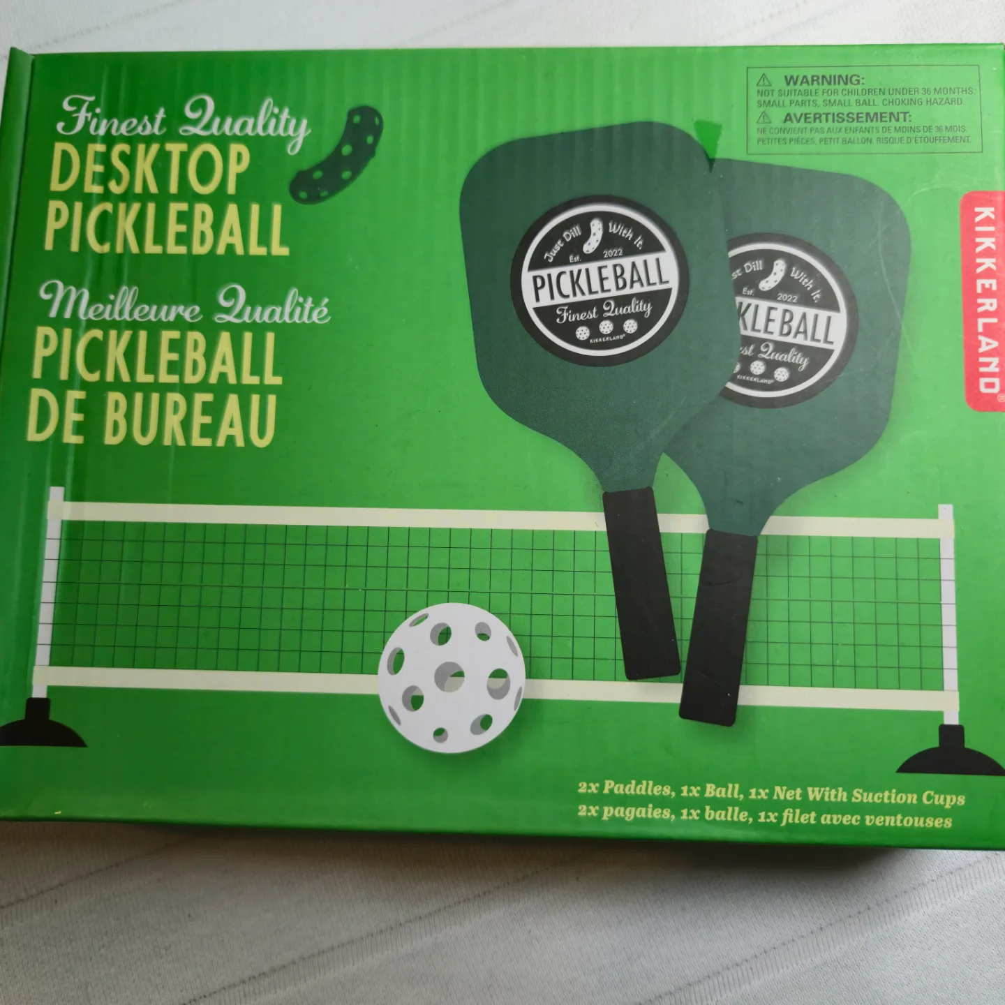 🥕KIKKERLAND Finest Quality Desktop Pickleball Set thumbnail