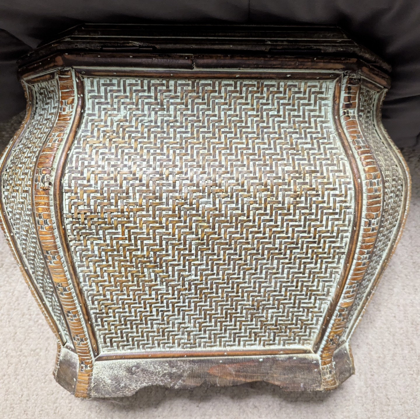 Vintage Woven Wicker Storage - photo 2