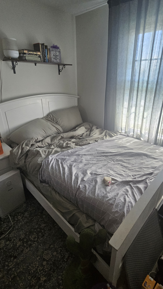 White Bedroom Furniture Set - Dresser, Nightstand, and Headboard - photo 2
