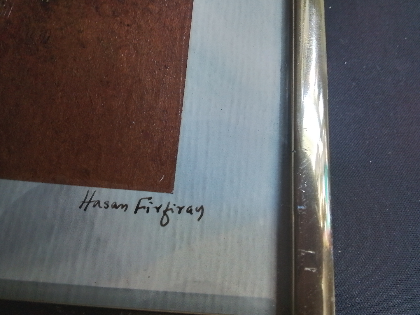 British Oil on Paper Signed Hasan Firfiray - photo 3