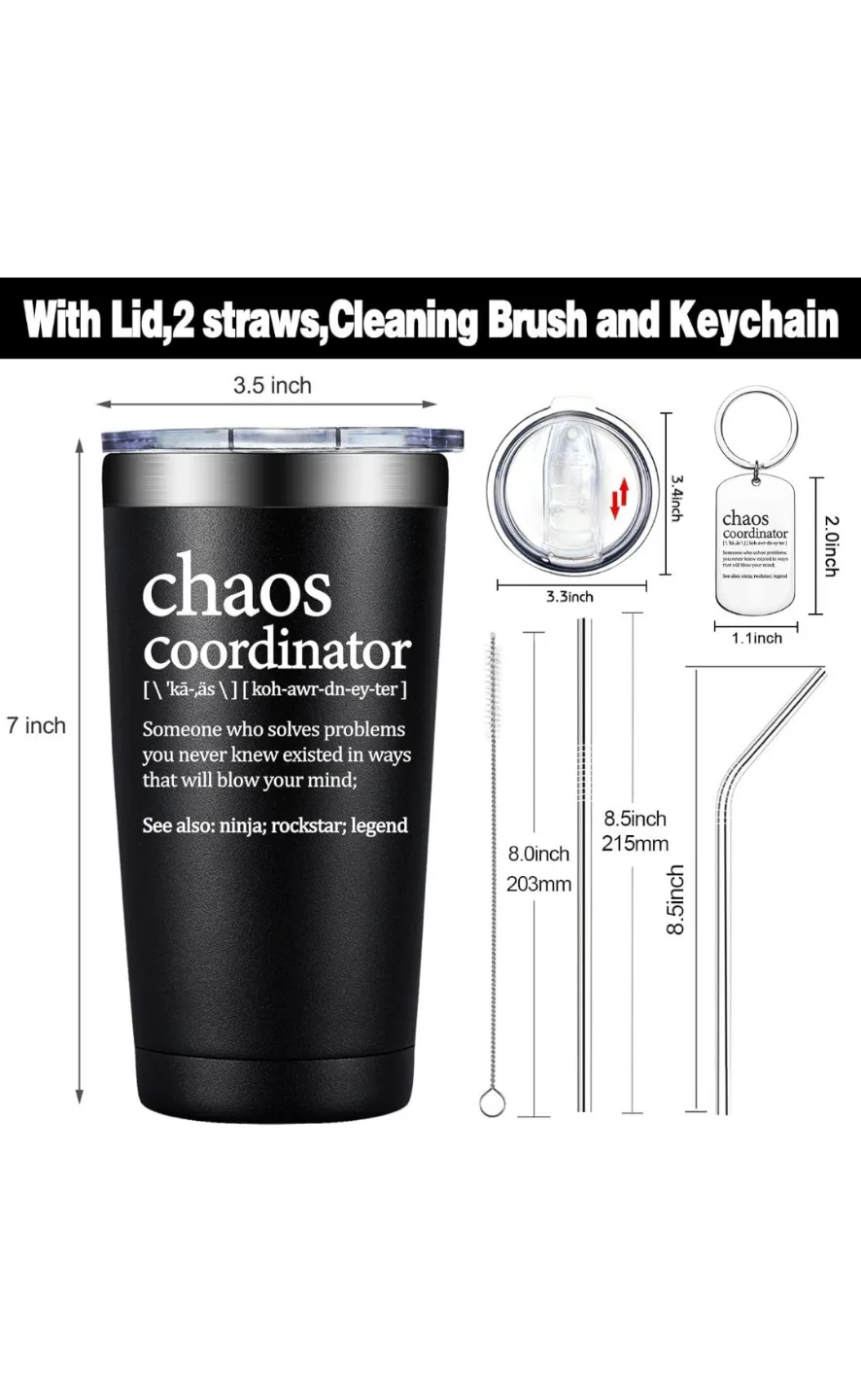 Chaos Coordinator Stainless Steel Tumbler image indicator(7)