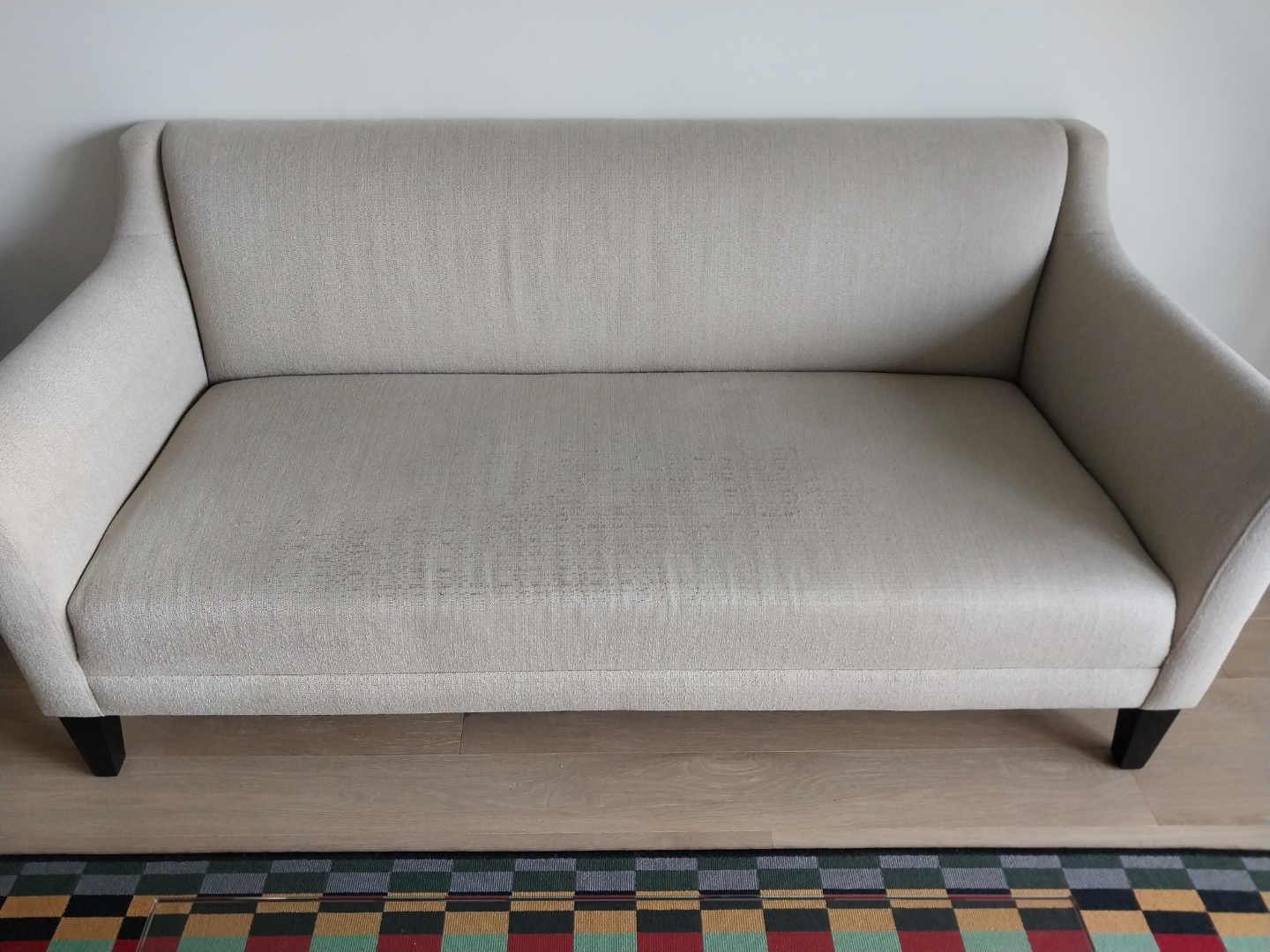 Beige Crate and Barrel Sofa - photo 2