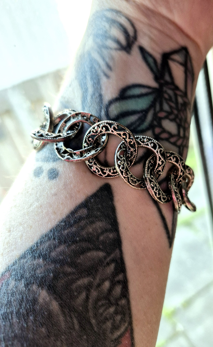 Vintage - Ornate Chain Link Bracelet - photo 2