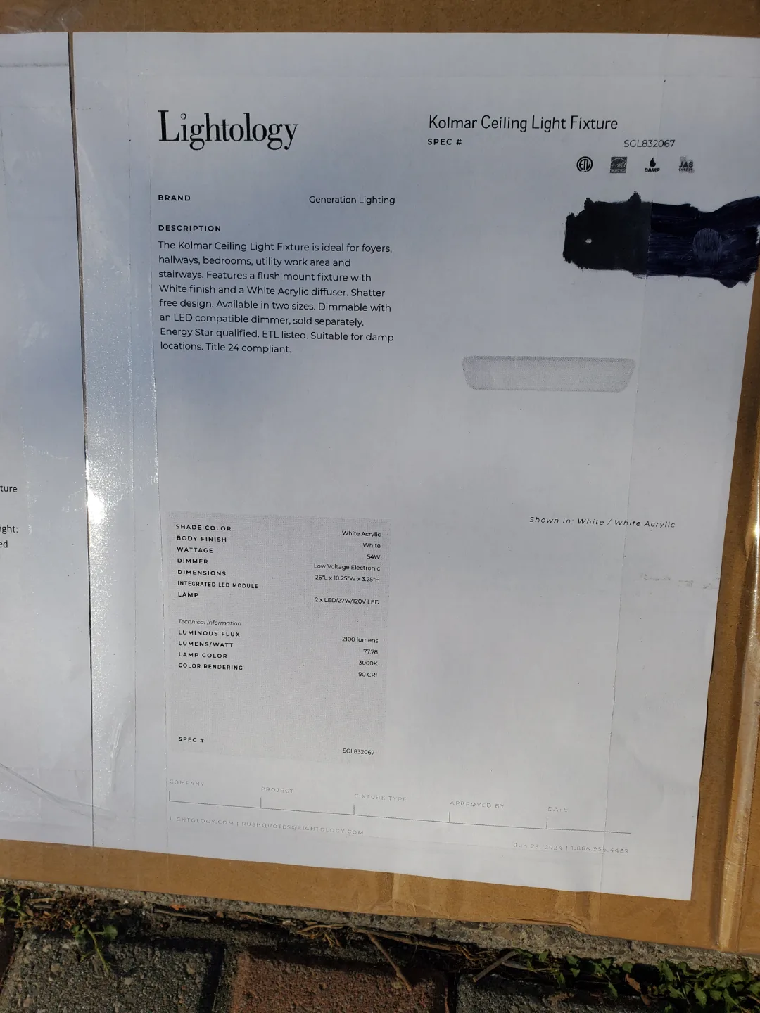 Lightology Kolmar Ceiling Light Fixture image indicator(3)