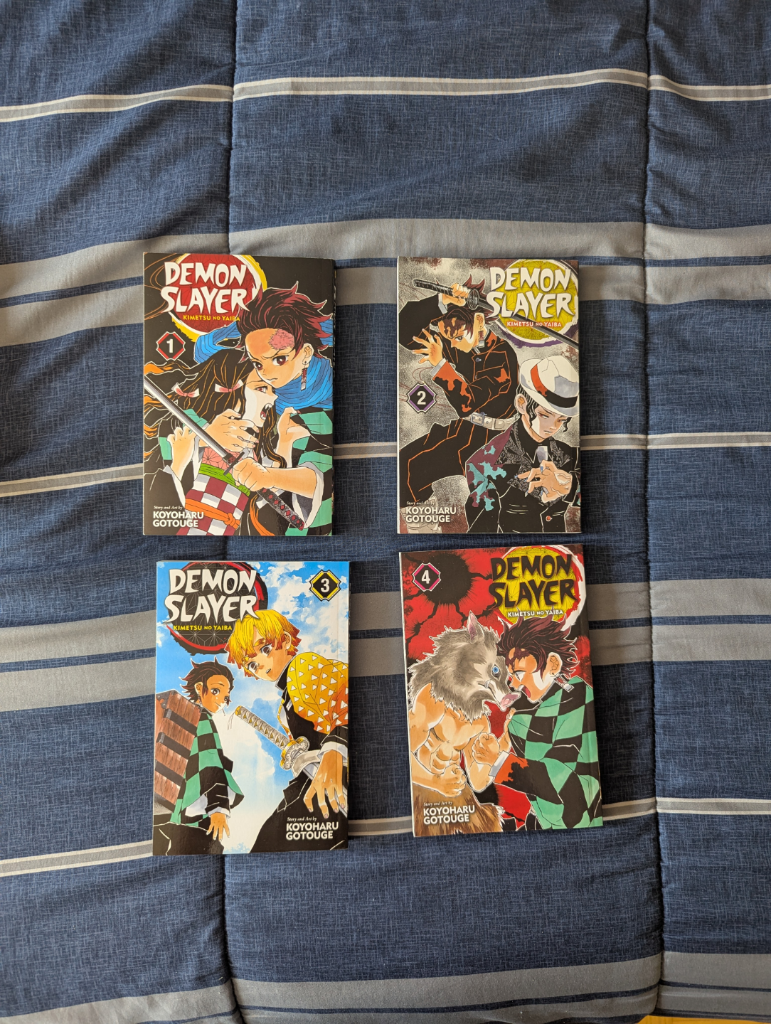 Demon Slayer Manga Volumes 1-4