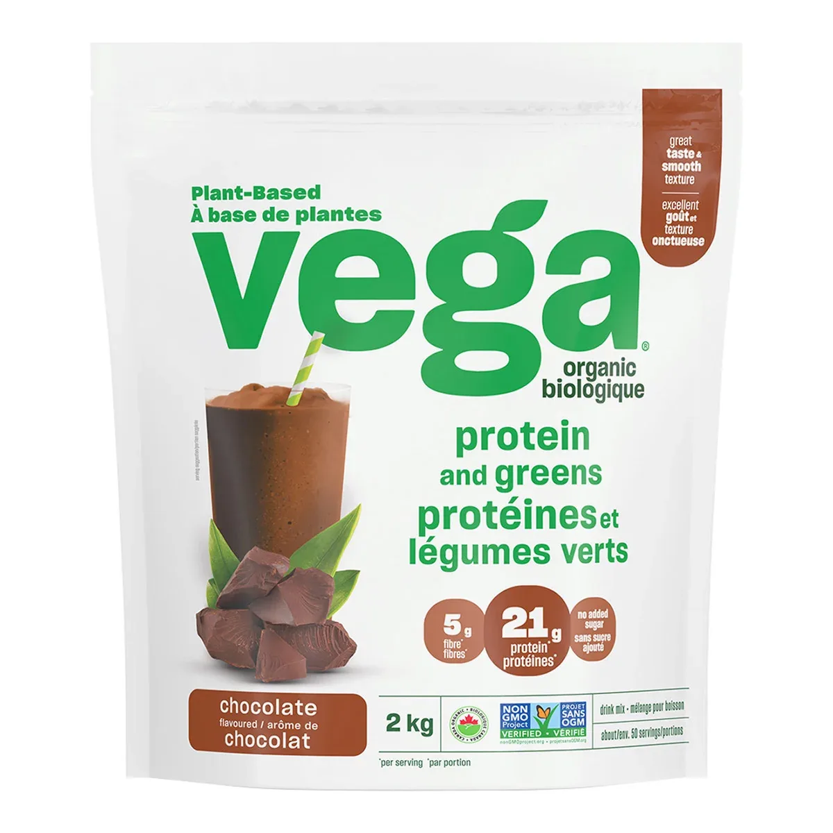Vega Organic Plant-Based Protein and Greens Chocolate Flavour thumbnail