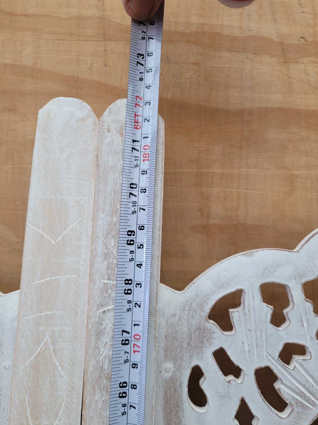 White Wooden Room Divider - photo 3