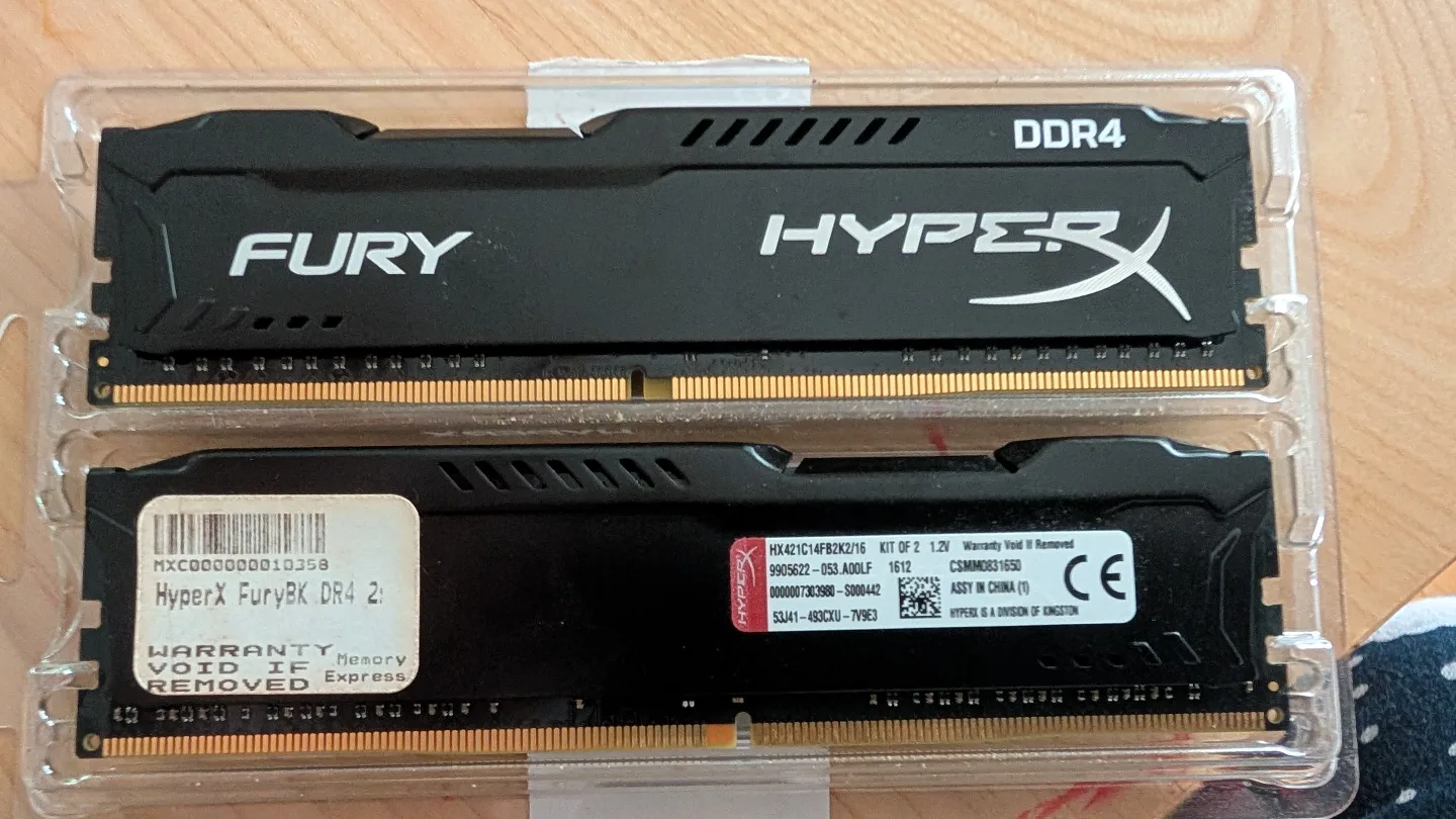 HyperX Fury DDR4 RAM 16GB (8GB x 2) thumbnail