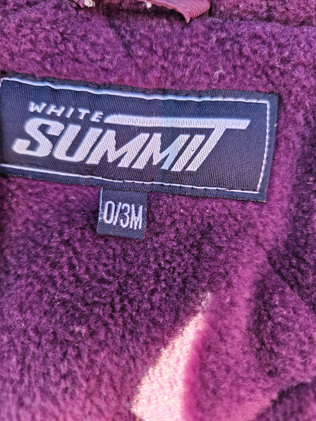 White Summit Baby Snowsuit Size 0-3 Months - photo 4
