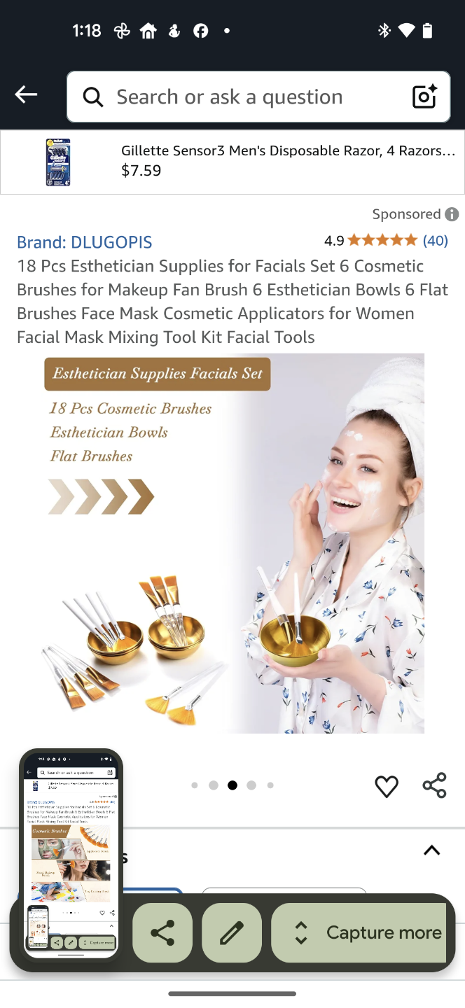 18-Piece Esthetician Facial Kit: Brushes, Applicators - photo 4