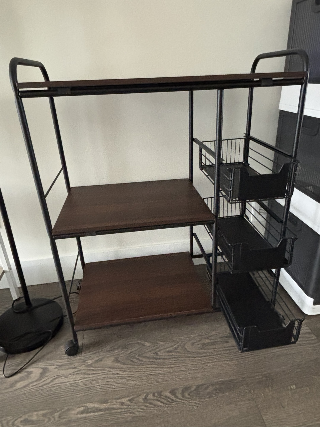 Kitchen Cart with Drawers and Shelves