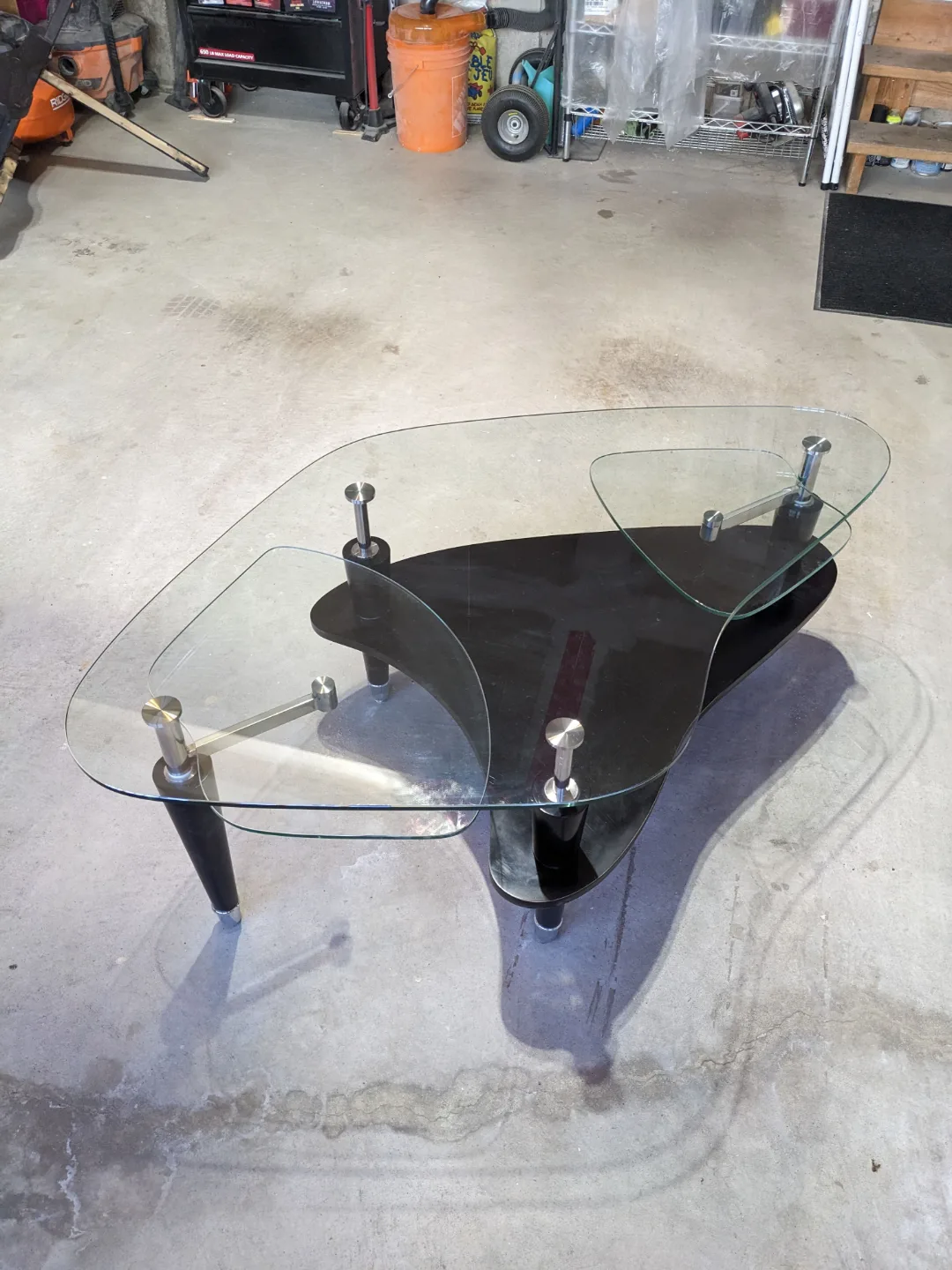 Mid-Century Modern Glass Coffee Table image indicator(2)