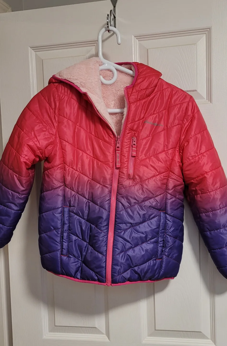 Girls' reversible Columbia jacket, size 8-10 thumbnail