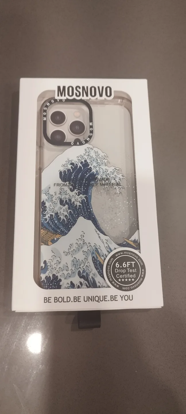 MOSNOVO iPhone 12/13promax Case - Great Wave thumbnail